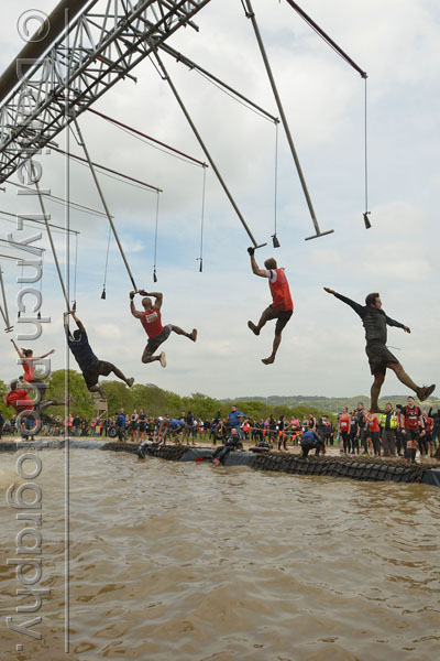 # MUDDER GENERALS # 02/05/15. METRO FEATURES : TOUGH MUDDER. PICTURE SHOWS THE TOUGH MUDDER CHALLENGE, HENLEY-ON-THAMES. Credit: Daniel Lynch. 07941 594 556. www.lynchpix.co.uk